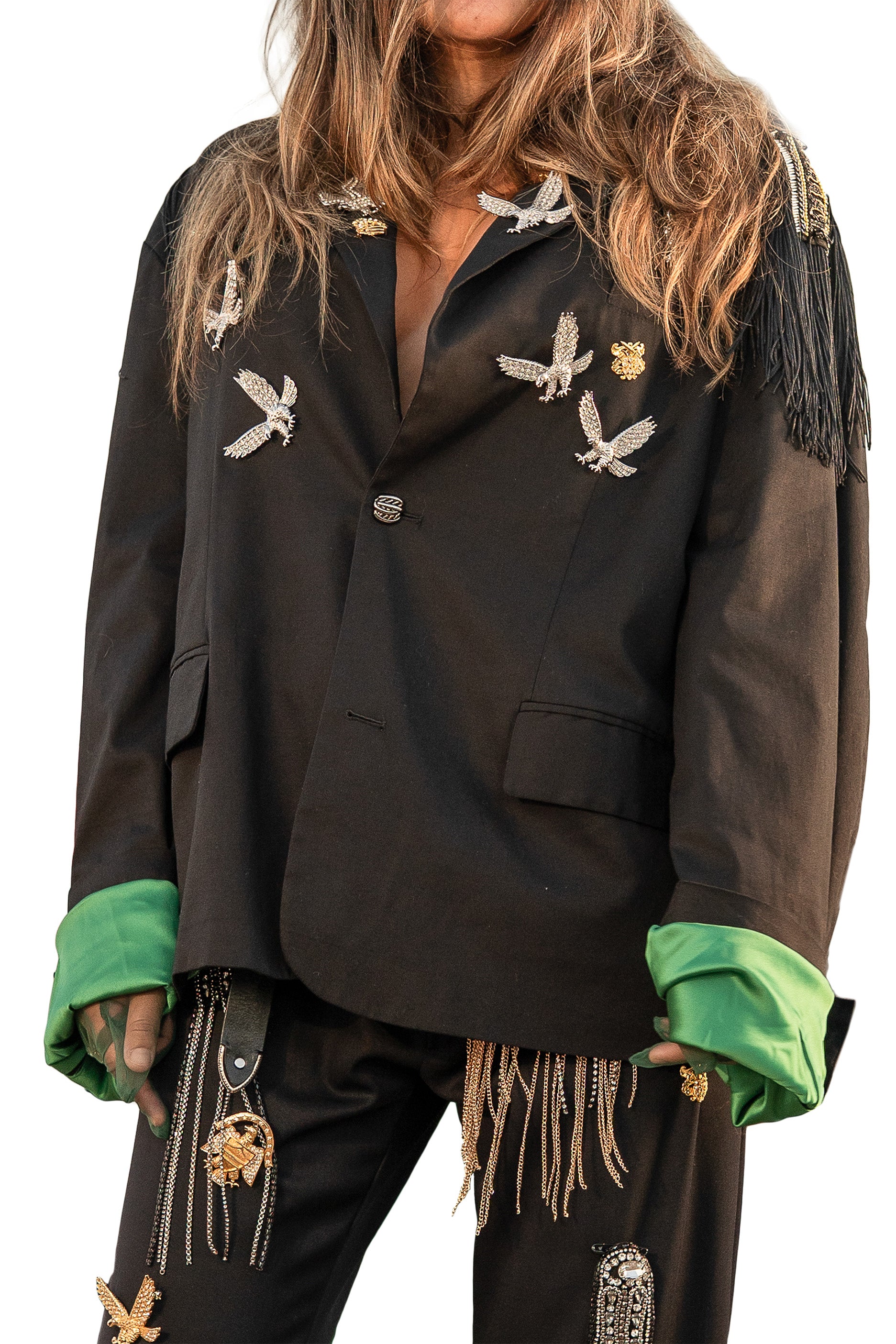 Giacca in gabardina di lana