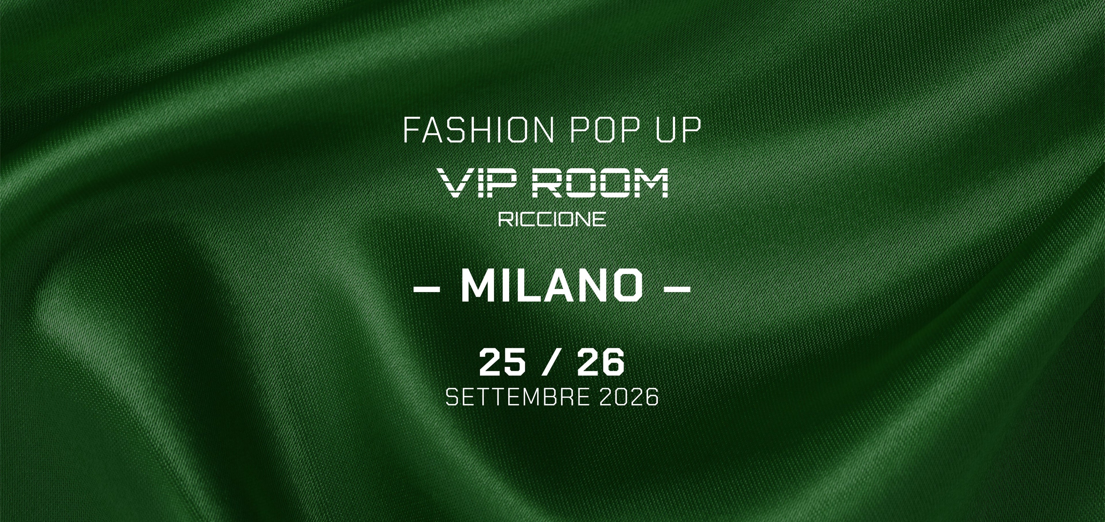 POP UP STORE MILANO | 25 & 26 SETTEMBRE 2026