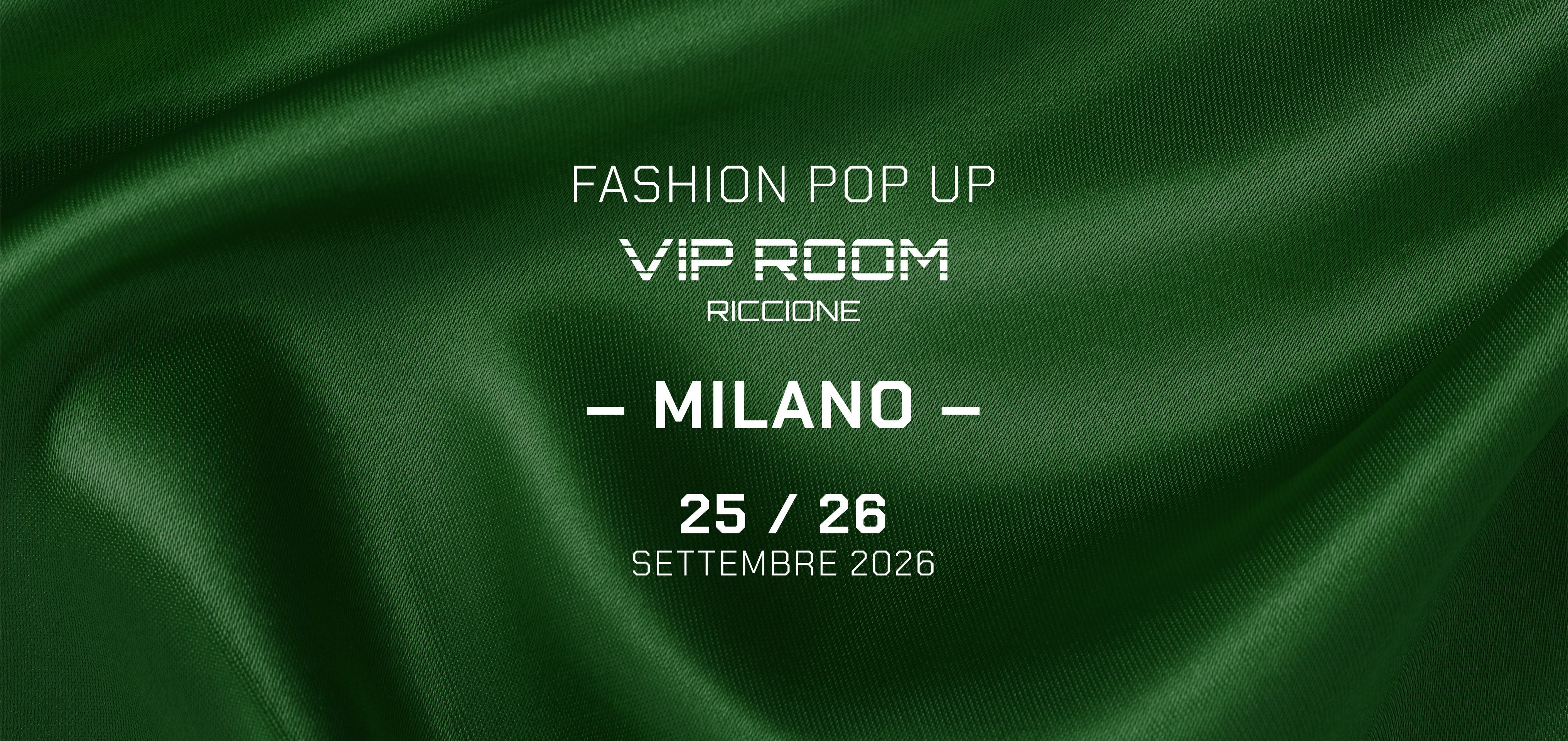 POP UP STORE MILANO | 25 & 26 SETTEMBRE 2026