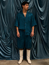 Camicia bowling PETROLIO