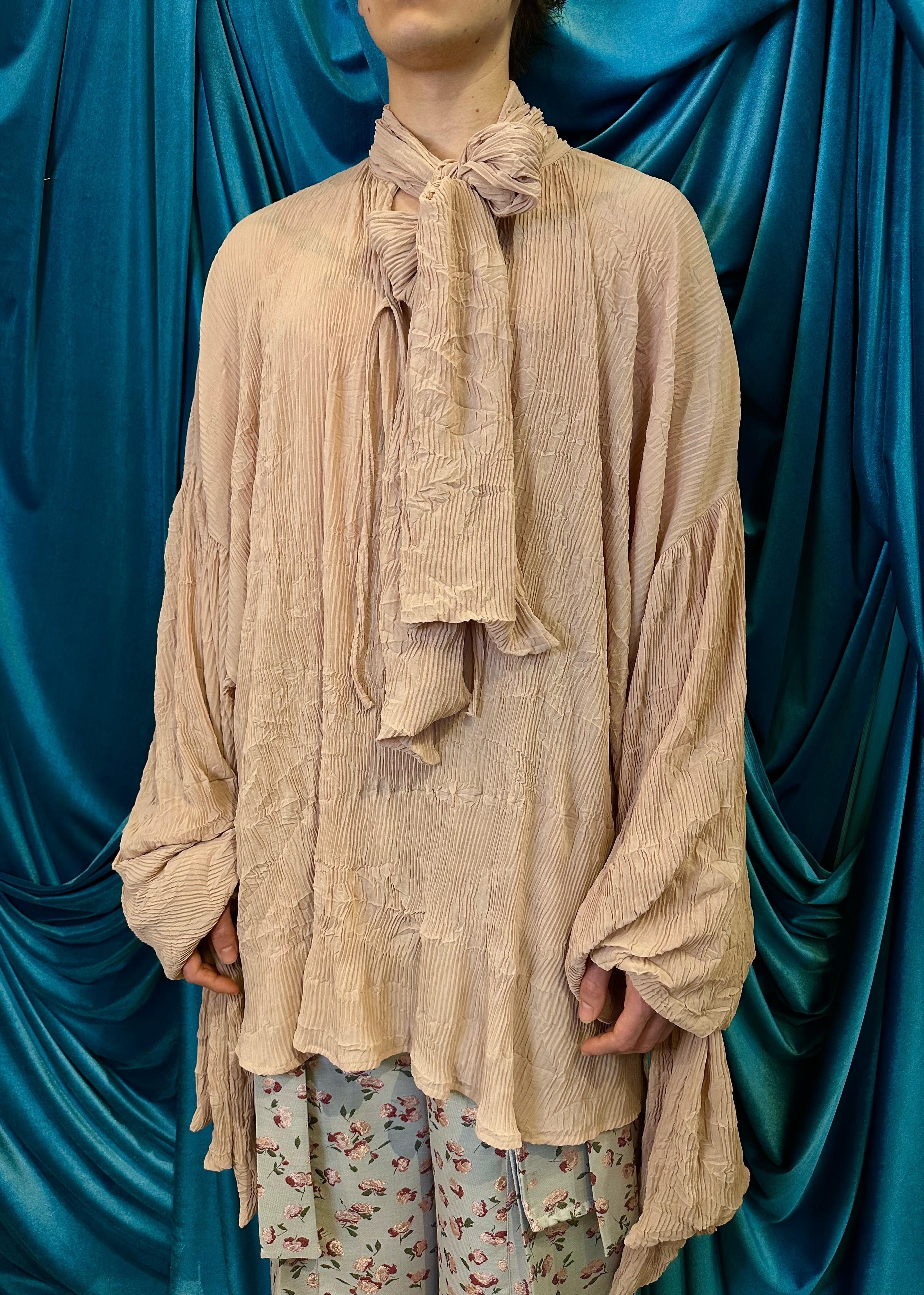 Camicia Robespierre plisse  BEIGE