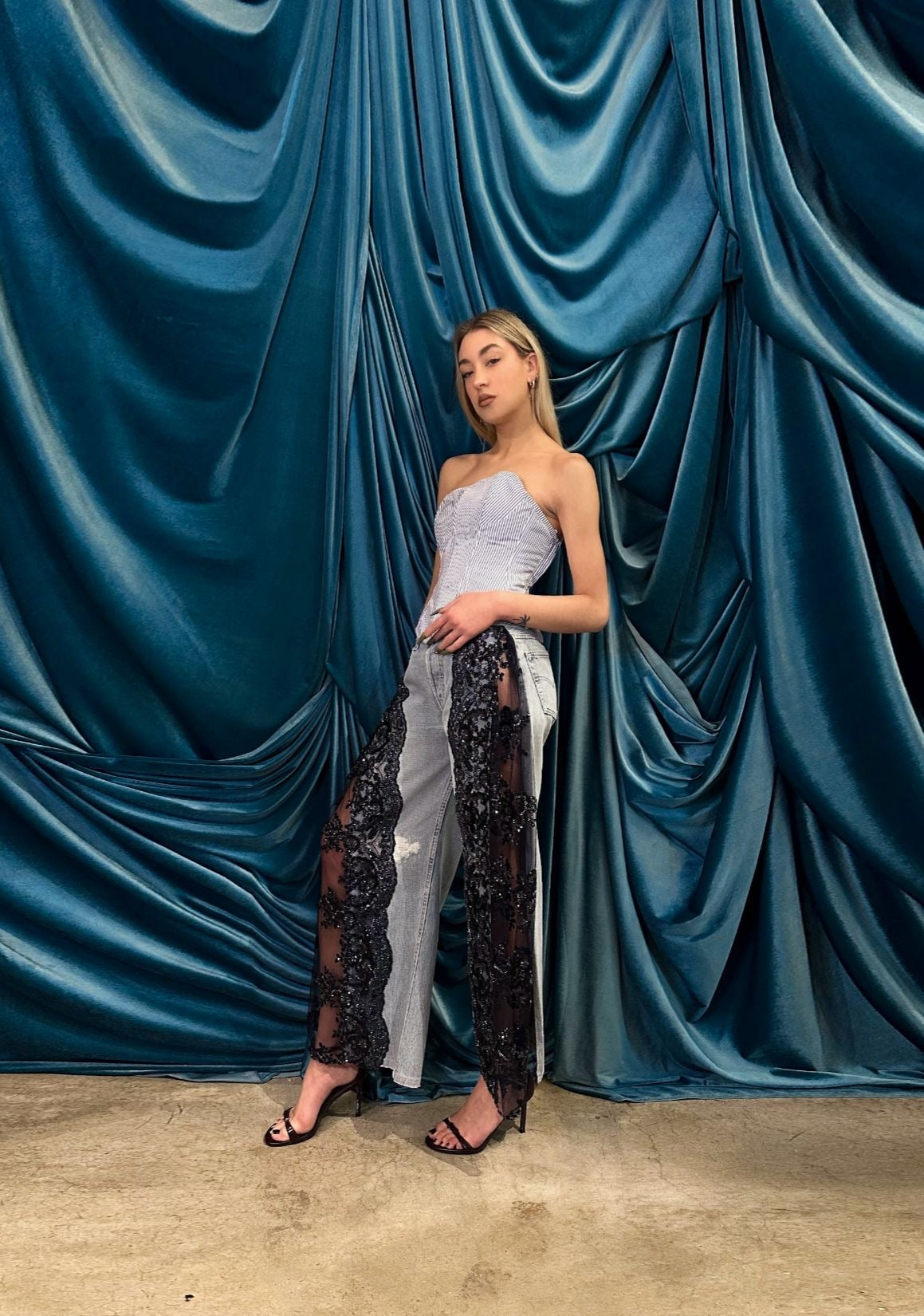 Jeans glitz blue