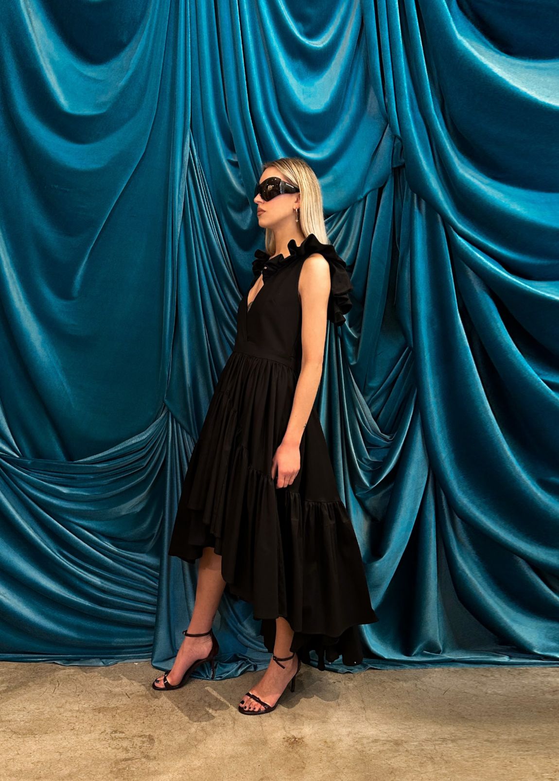Abito Brigitte Bardot  black