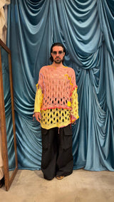 Maglione a apocalisse bicolor reverse