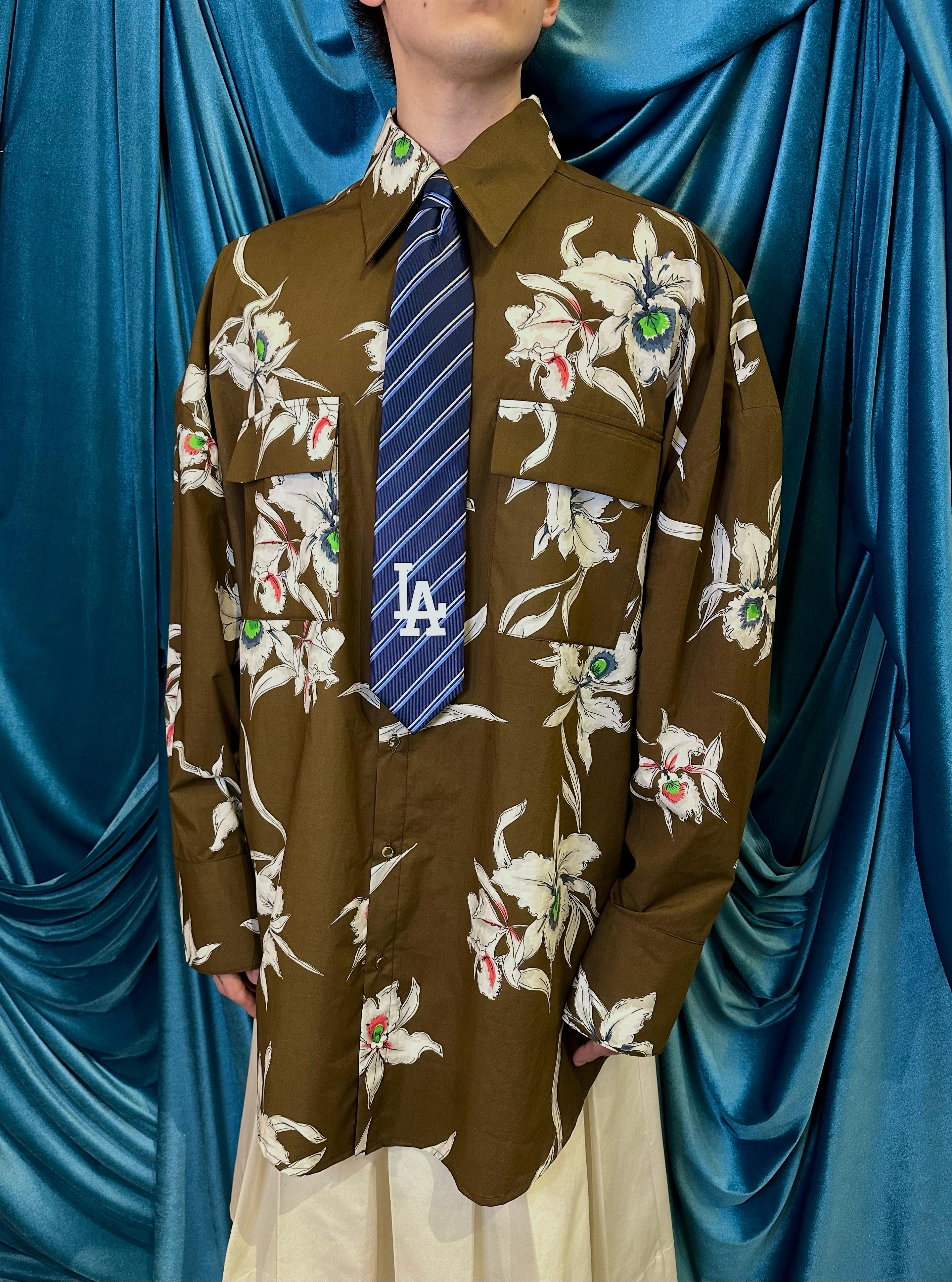 Camicia Brown Flora