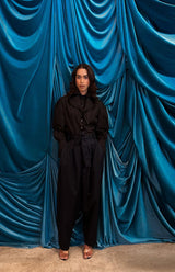 Camicia oversized collar Black