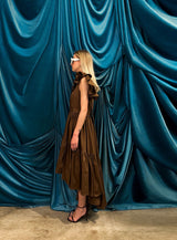Abito Brigitte Bardot BROWN