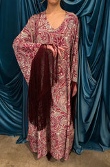 Abito caftano navajo cherry