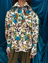 Camicia oversized collar flora