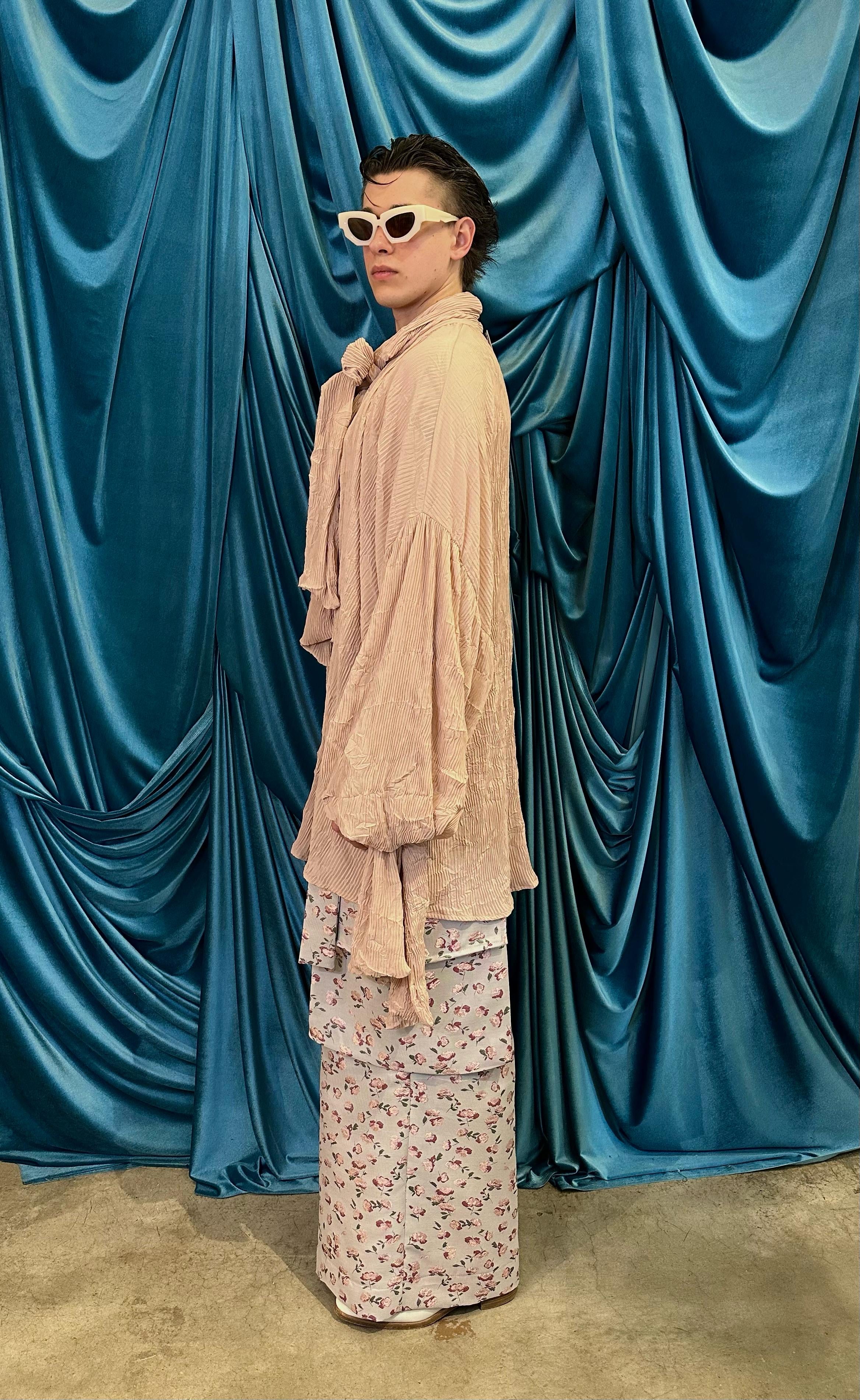 Camicia Robespierre plisse  BEIGE