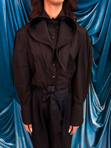 Camicia oversized collar Black