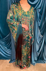 Abito caftano emerald