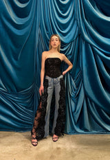 Jeans glitz BLACK