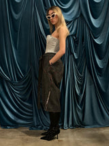 Pantaloni corti corsari BLACK DENIM