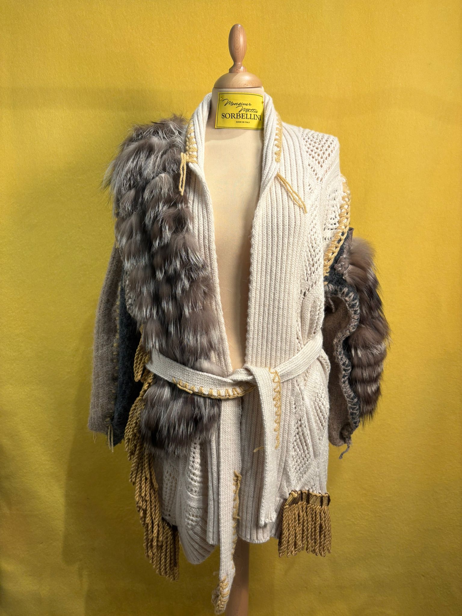 Maxi maglione Apocalisse con cintura