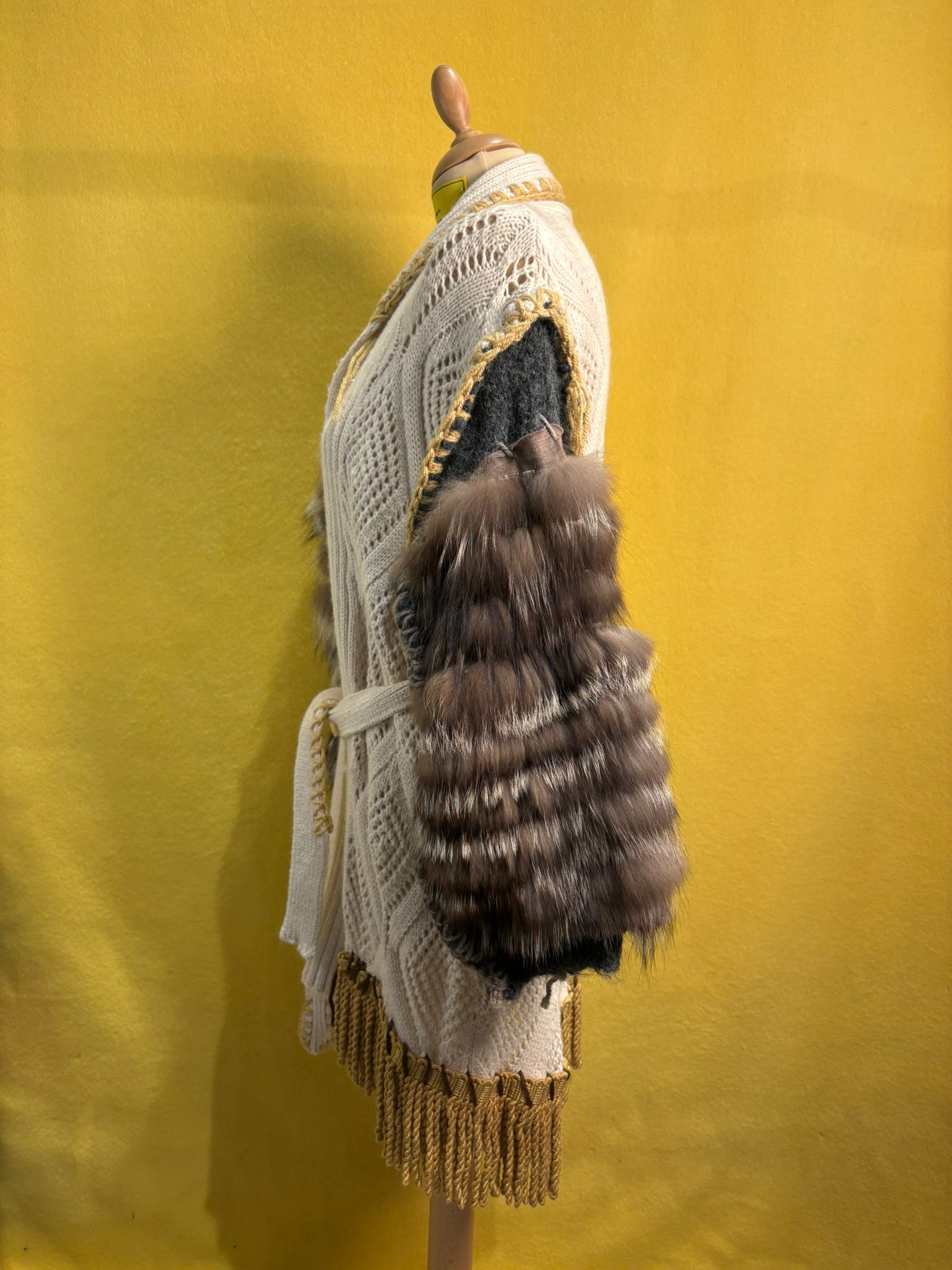 Maxi maglione Apocalisse con cintura