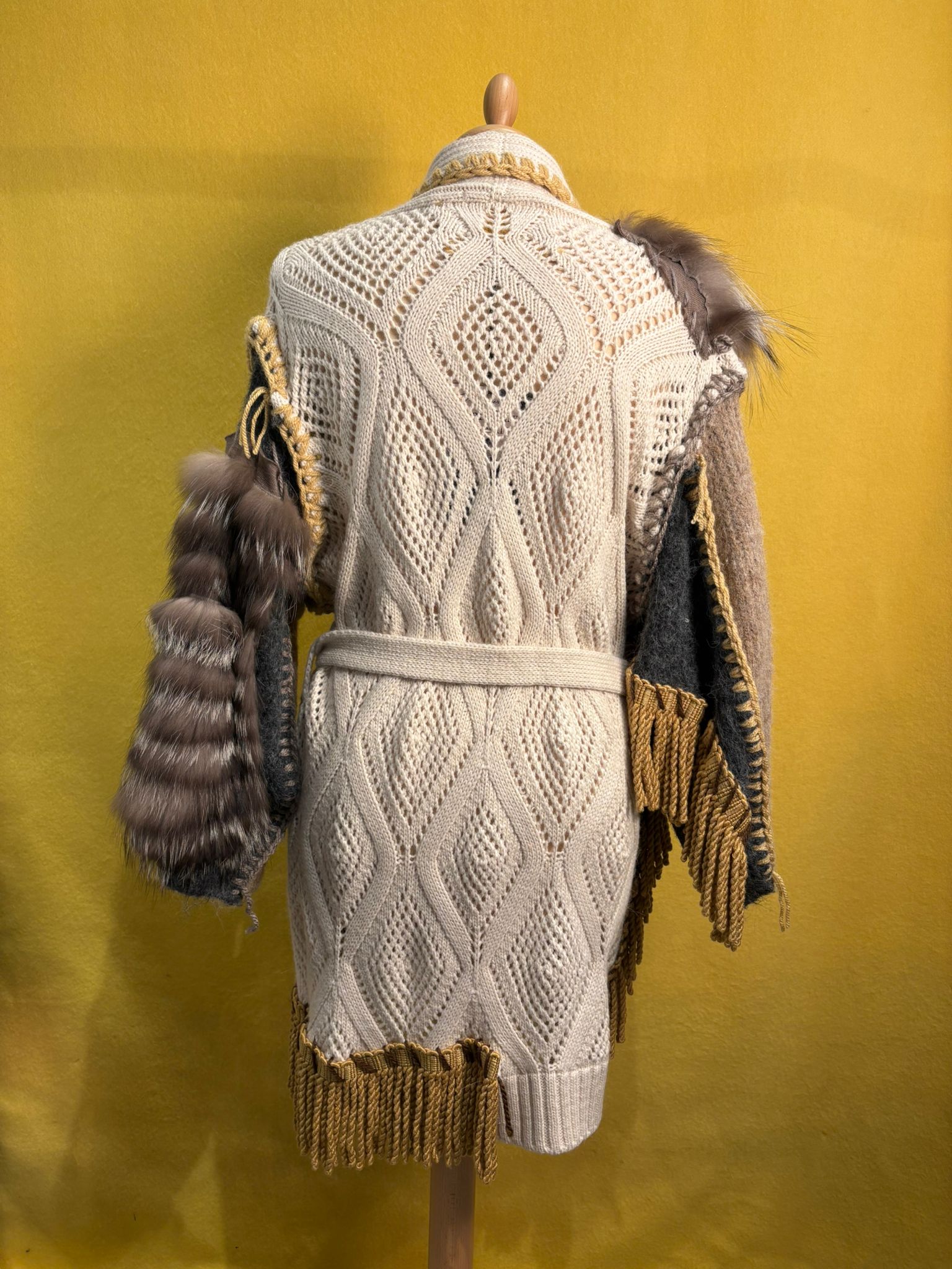 Maxi maglione Apocalisse con cintura