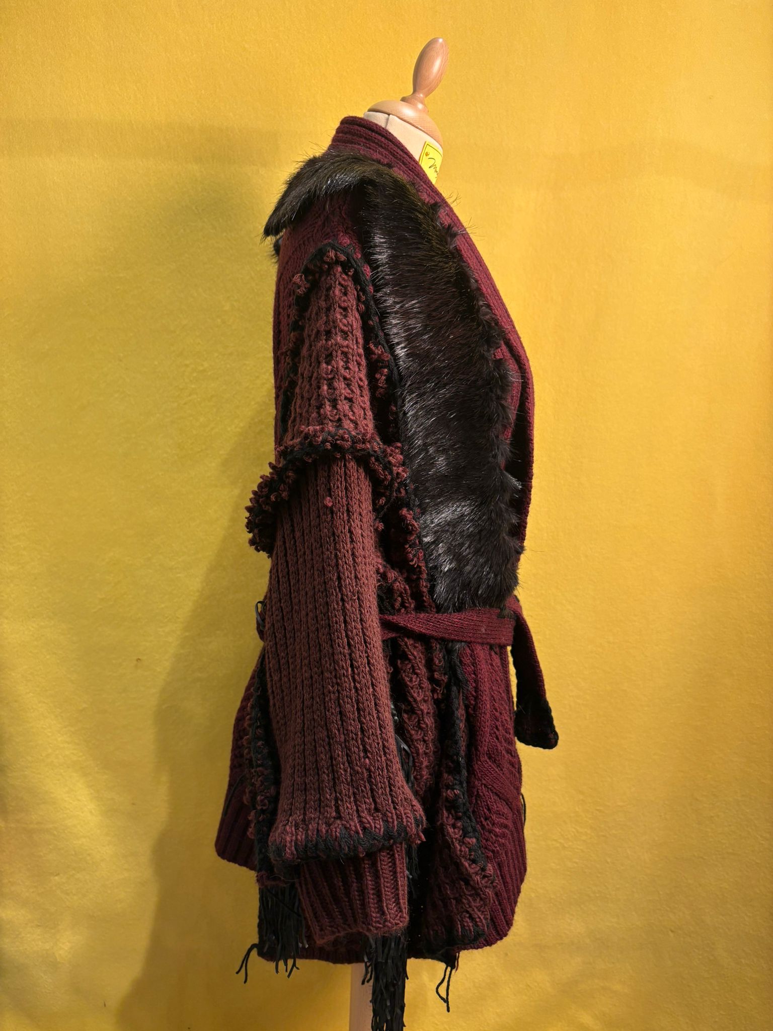 Maxi maglione Apocalisse con cintura