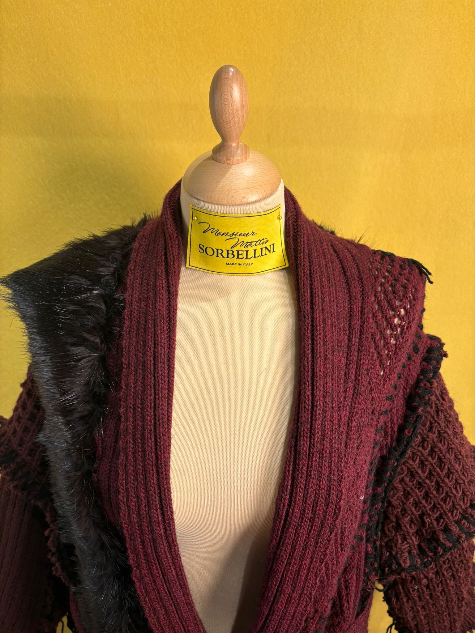 Maxi maglione Apocalisse con cintura