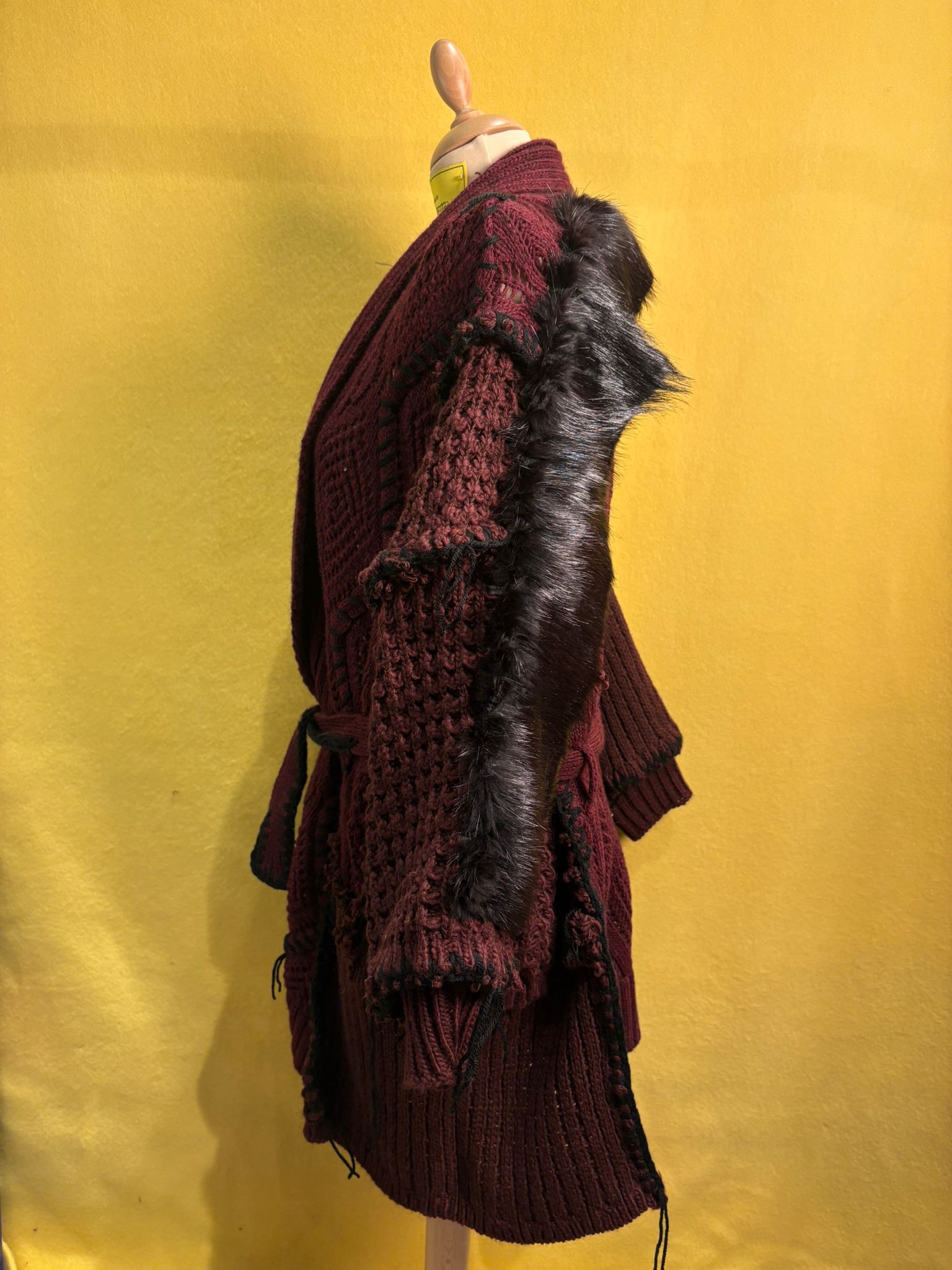 Maxi maglione Apocalisse con cintura