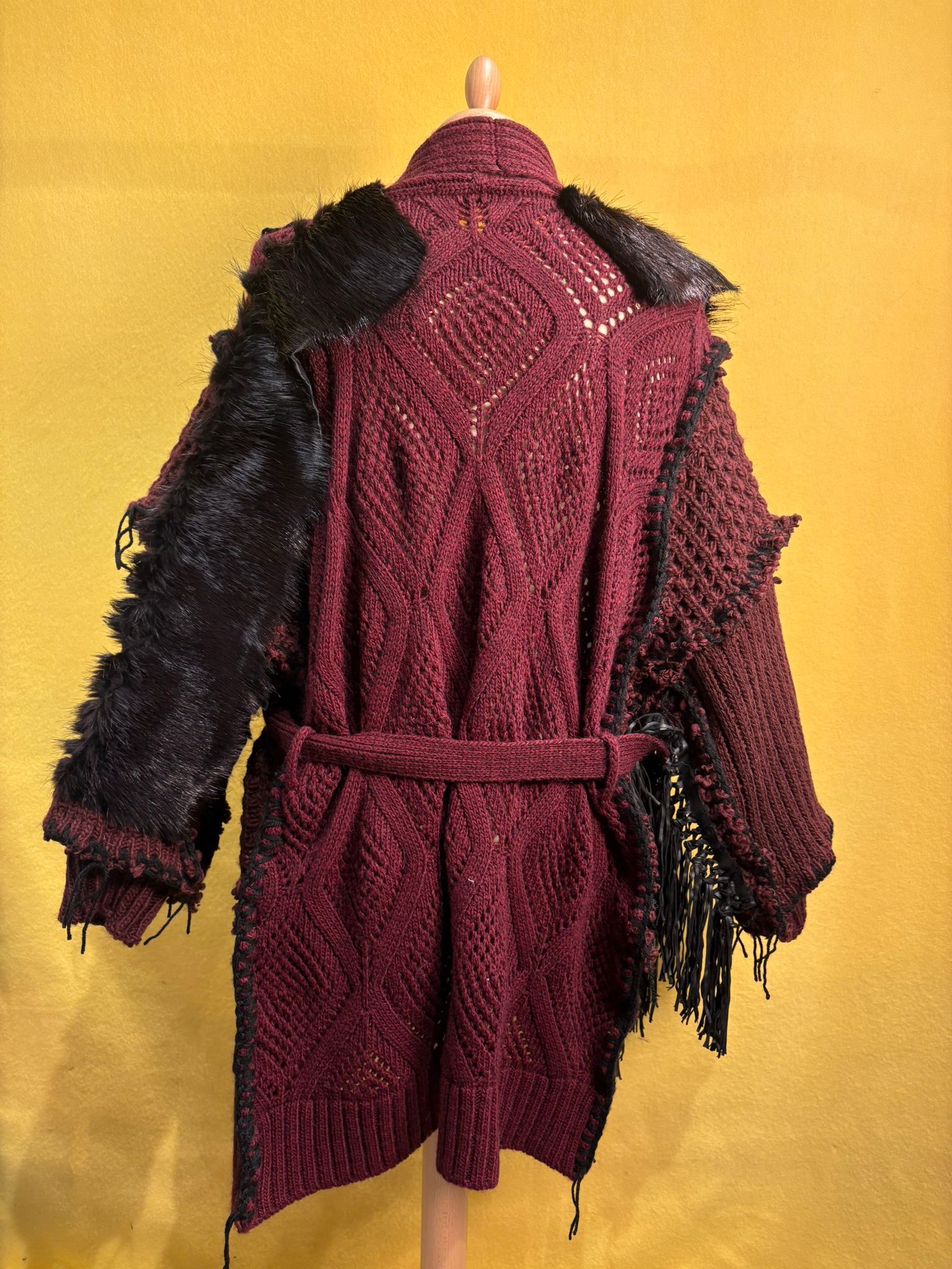 Maxi maglione Apocalisse con cintura