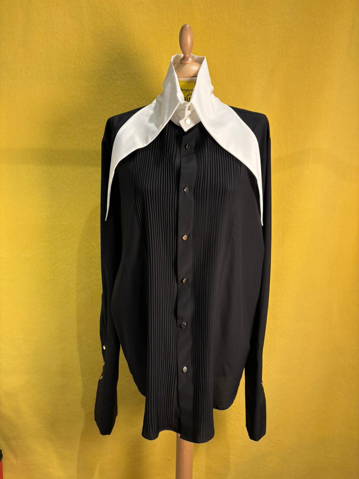 Camicia Volpetta bianca e nera