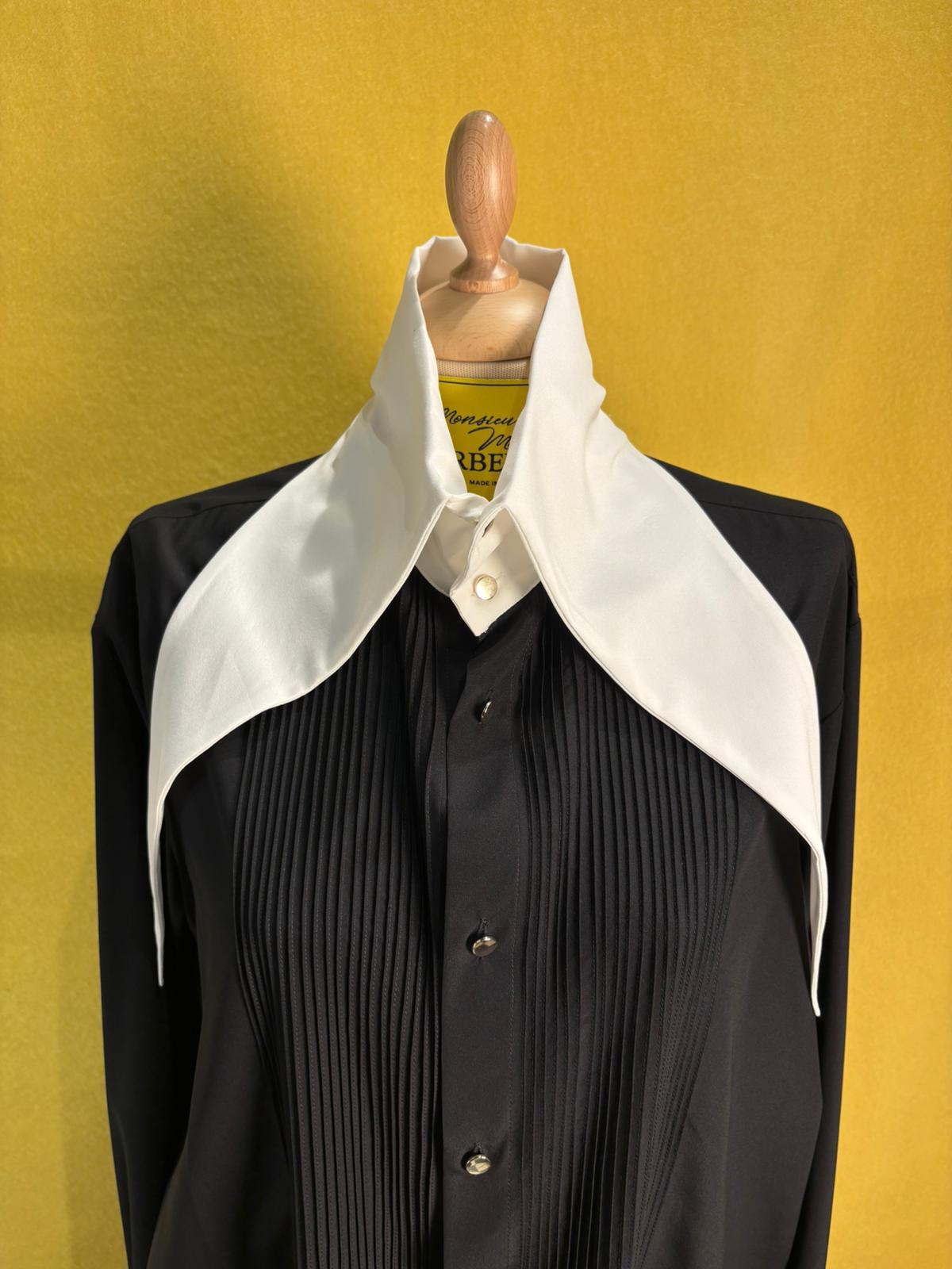 Camicia Volpetta bianca e nera