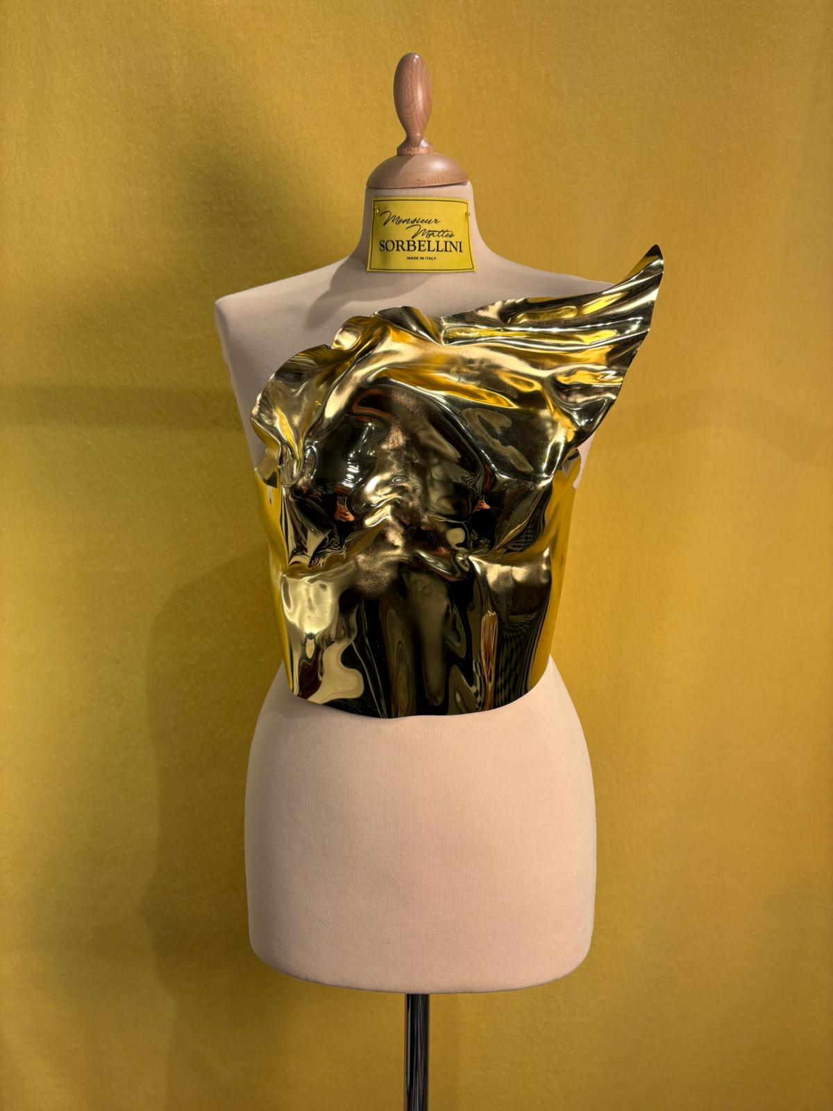 Bustier termoplastico oro