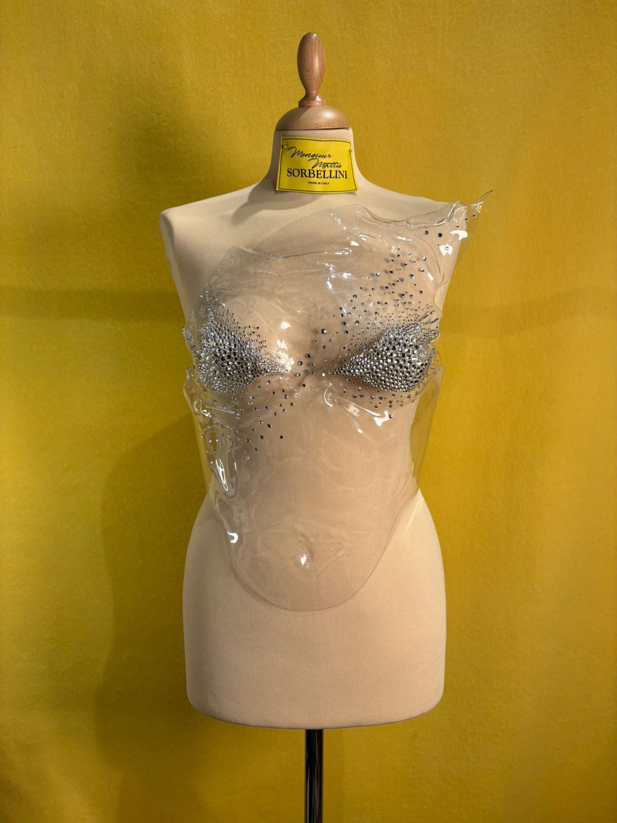 Bustier termoplastico cristalli