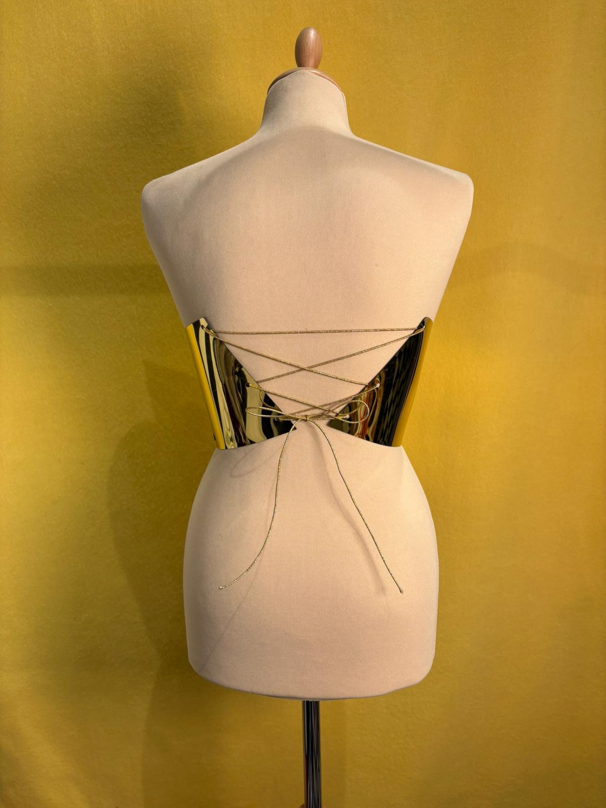 Bustier termoplastico oro