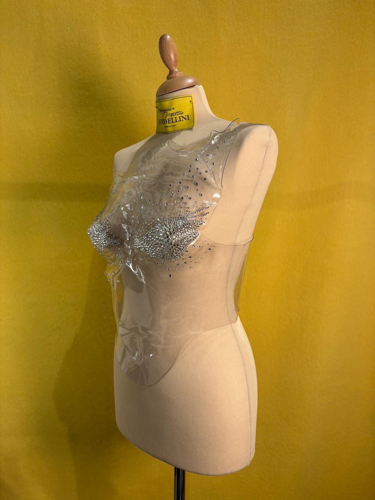 Bustier termoplastico cristalli