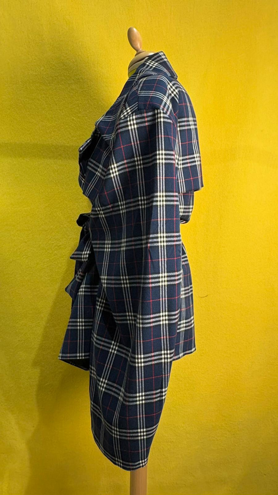 Giacca in pura lana tartan
