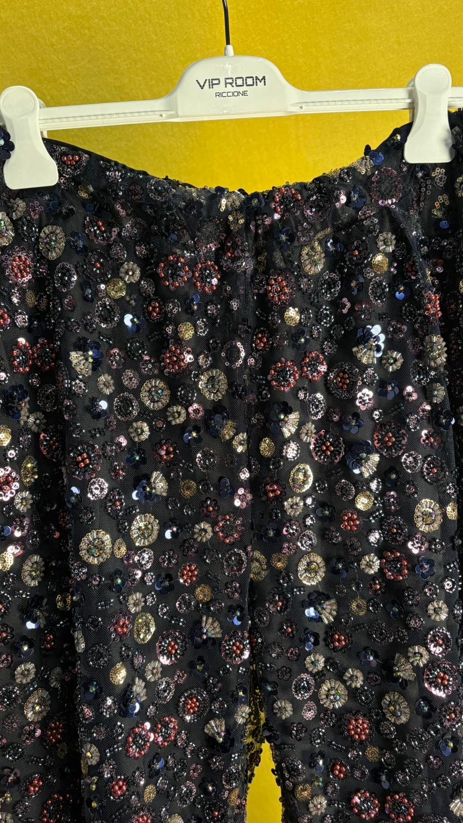 Pantalone in crystal blu