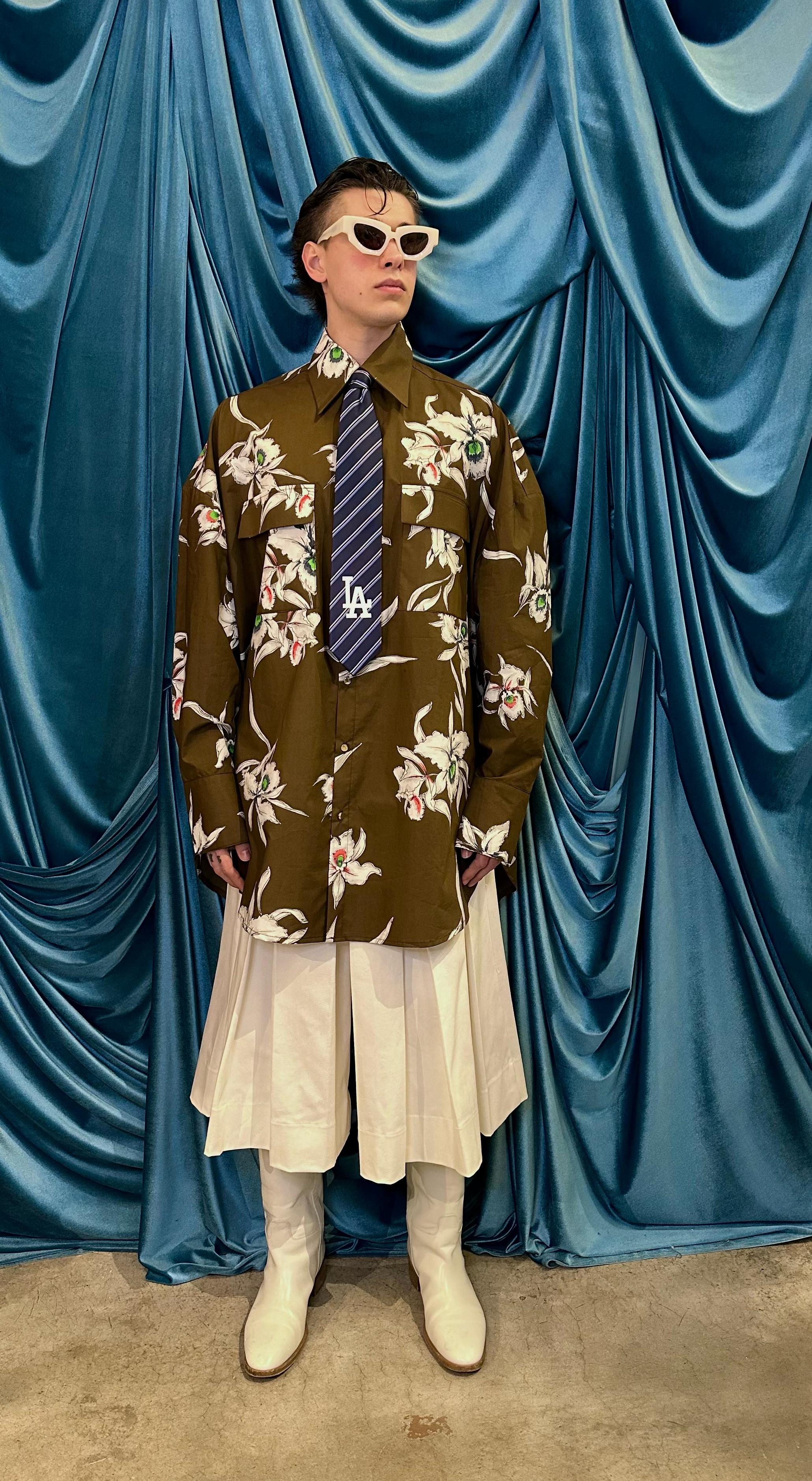Camicia Brown Flora