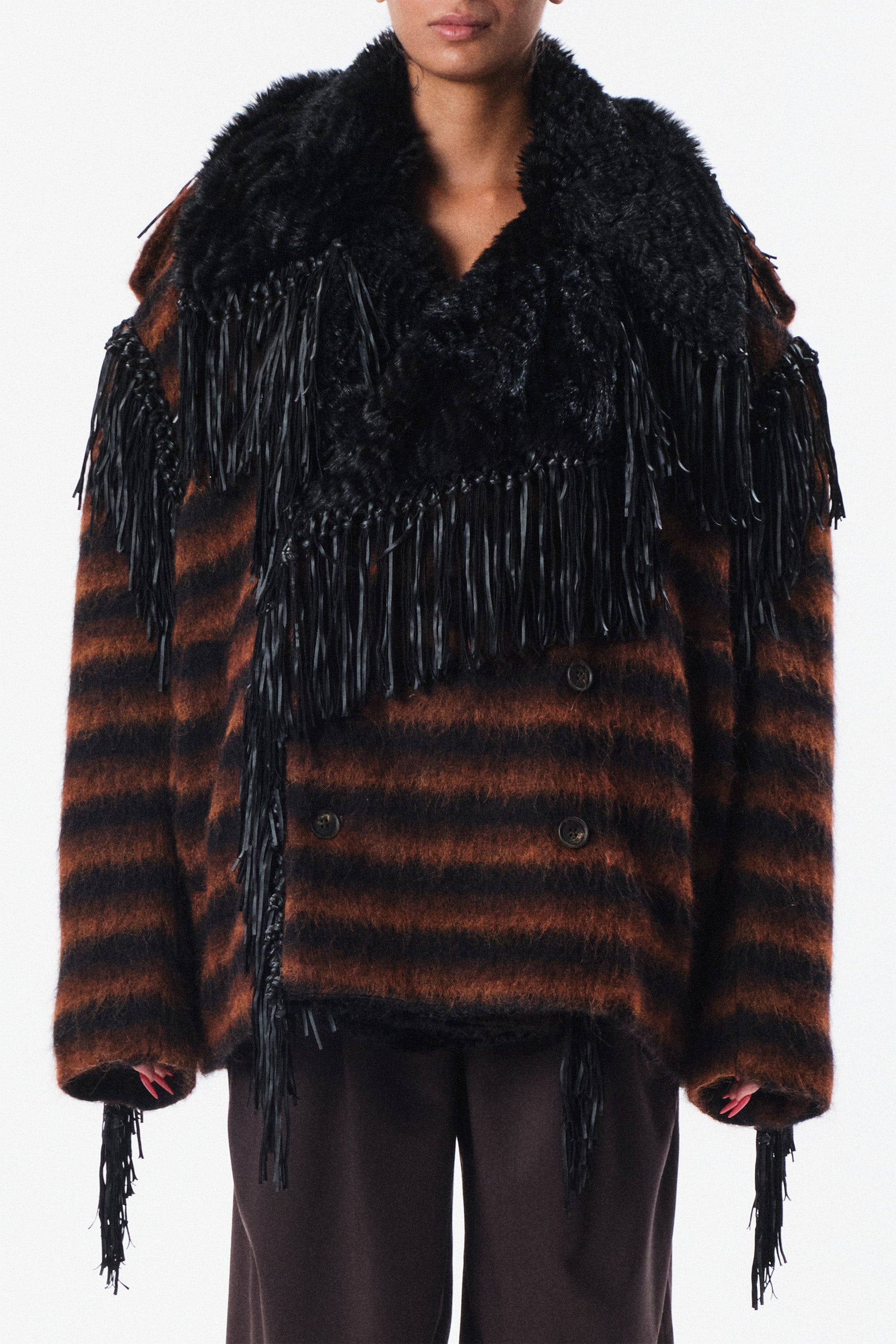 Caban Querelle in lana mohair