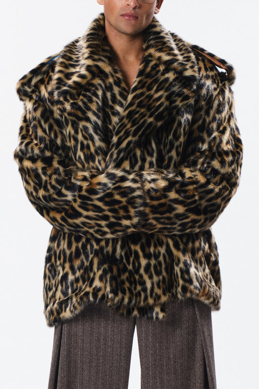 Caban Querelle leopardato