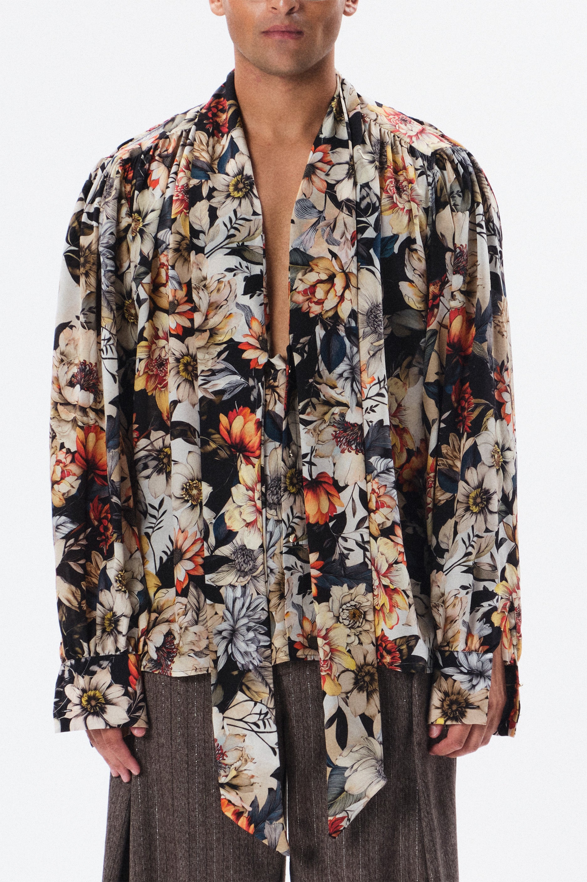 Camicia Maneskin floreale