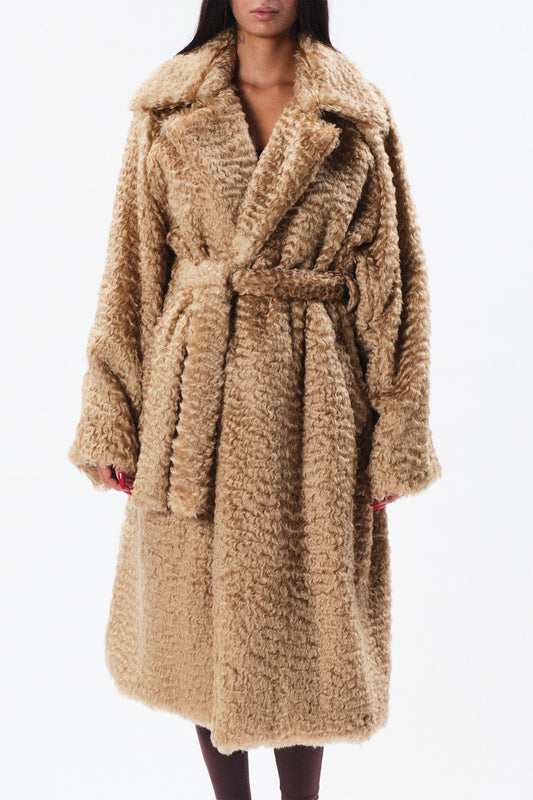 Trench in mohair e alpaca