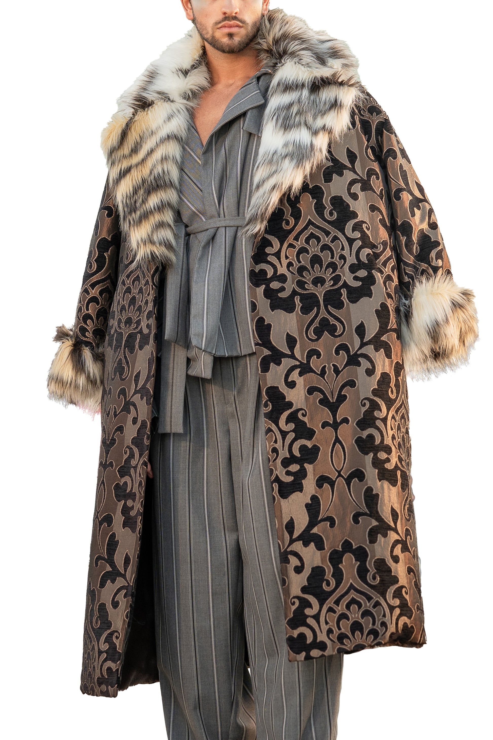 Cappotto jacquard
