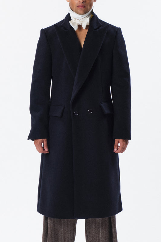 Cappotto Ludwig doppiopetto blu