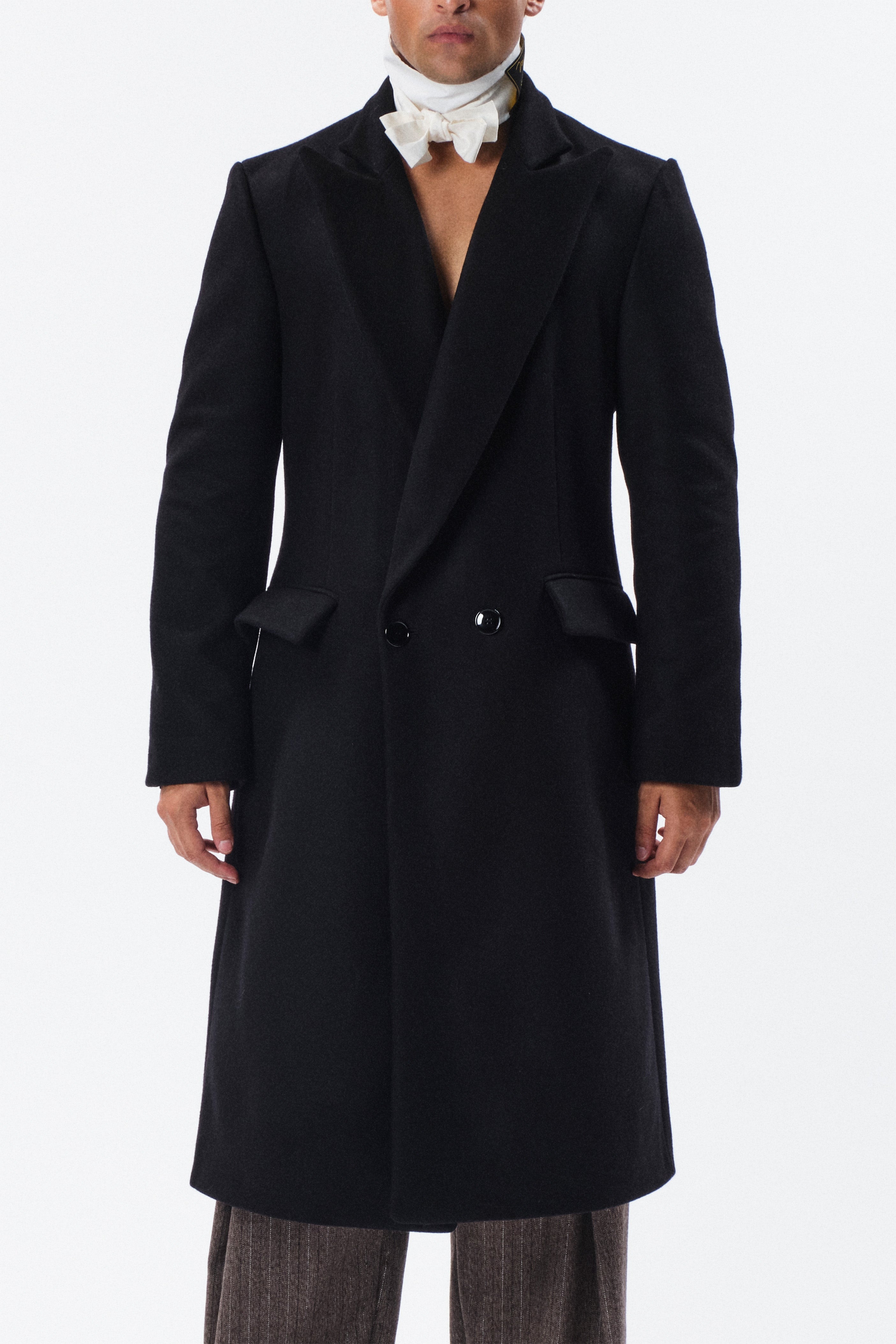 Cappotto Ludwig doppiopetto nero