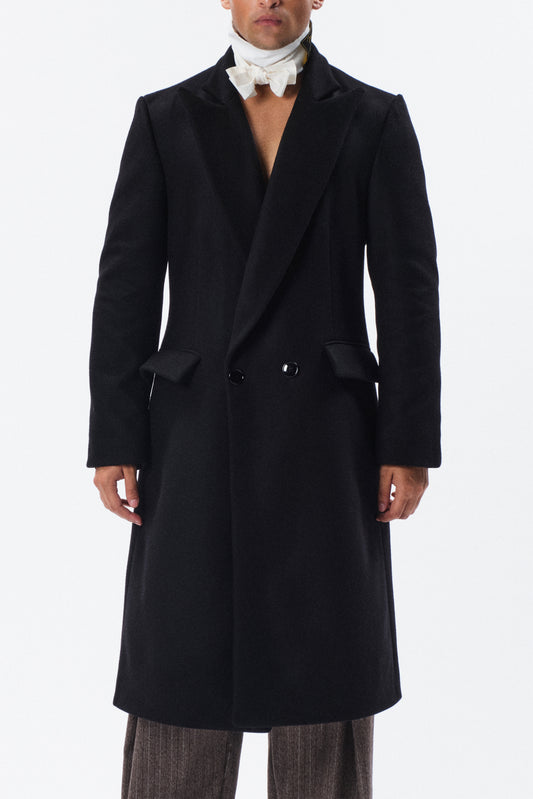 Cappotto Ludwig doppiopetto nero