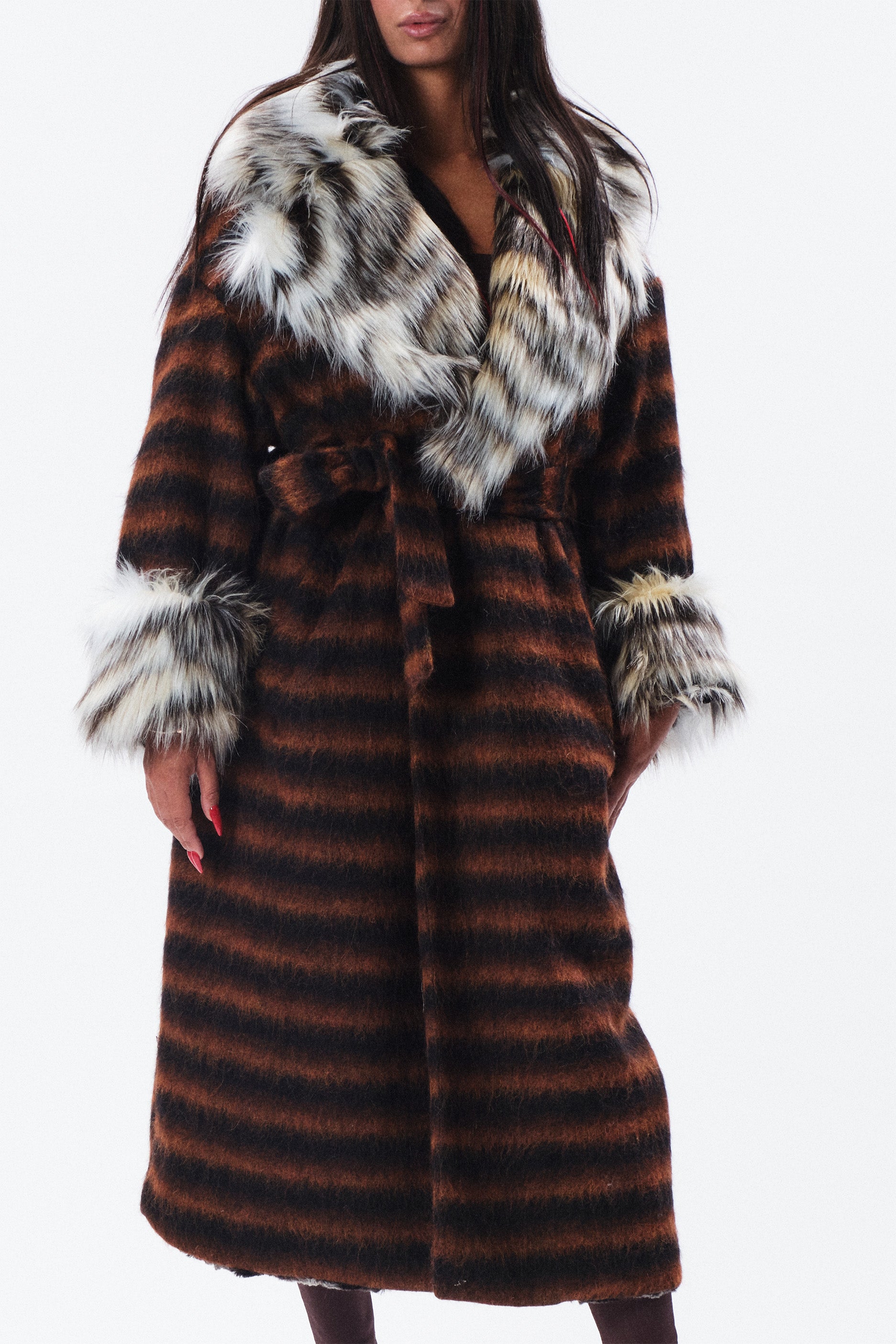 Cappotto Ludwig in lana mohair