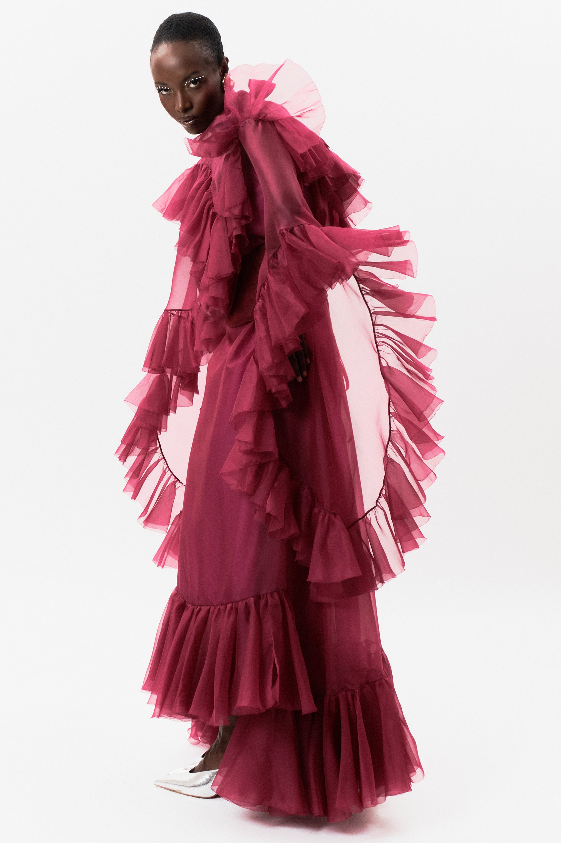 Cassiopea dress burgundy