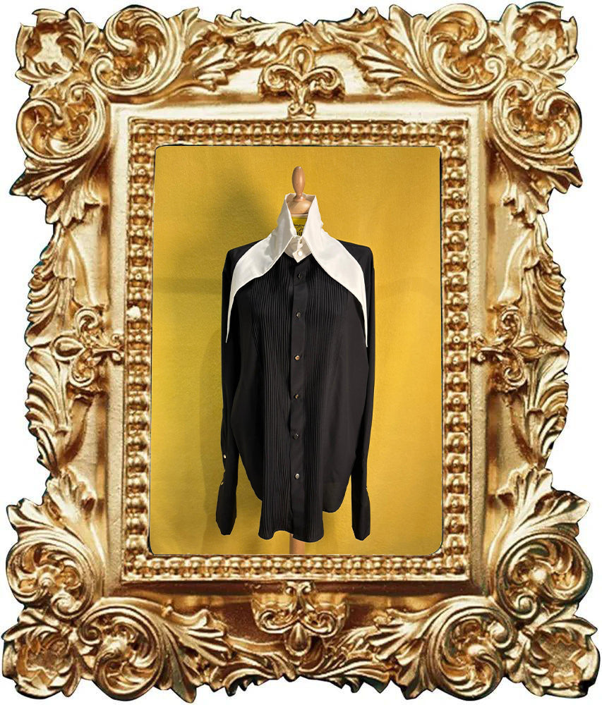 Camicia Volpetta bianca e nera