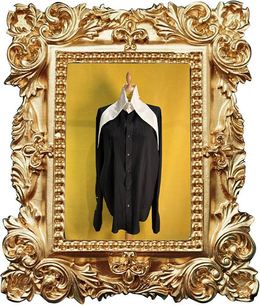 Camicia Volpetta bianca e nera