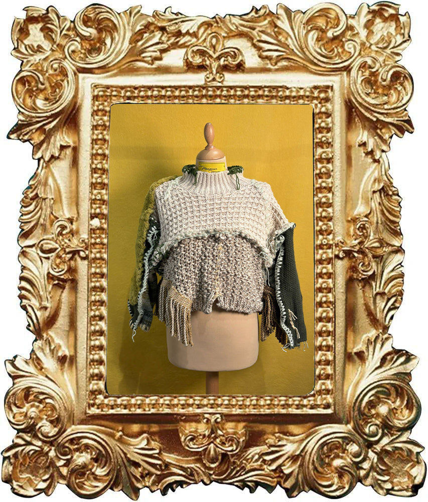 Maglione Apocalisse cropped mix mohair