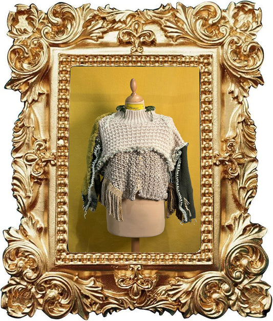 Maglione Apocalisse cropped mix mohair