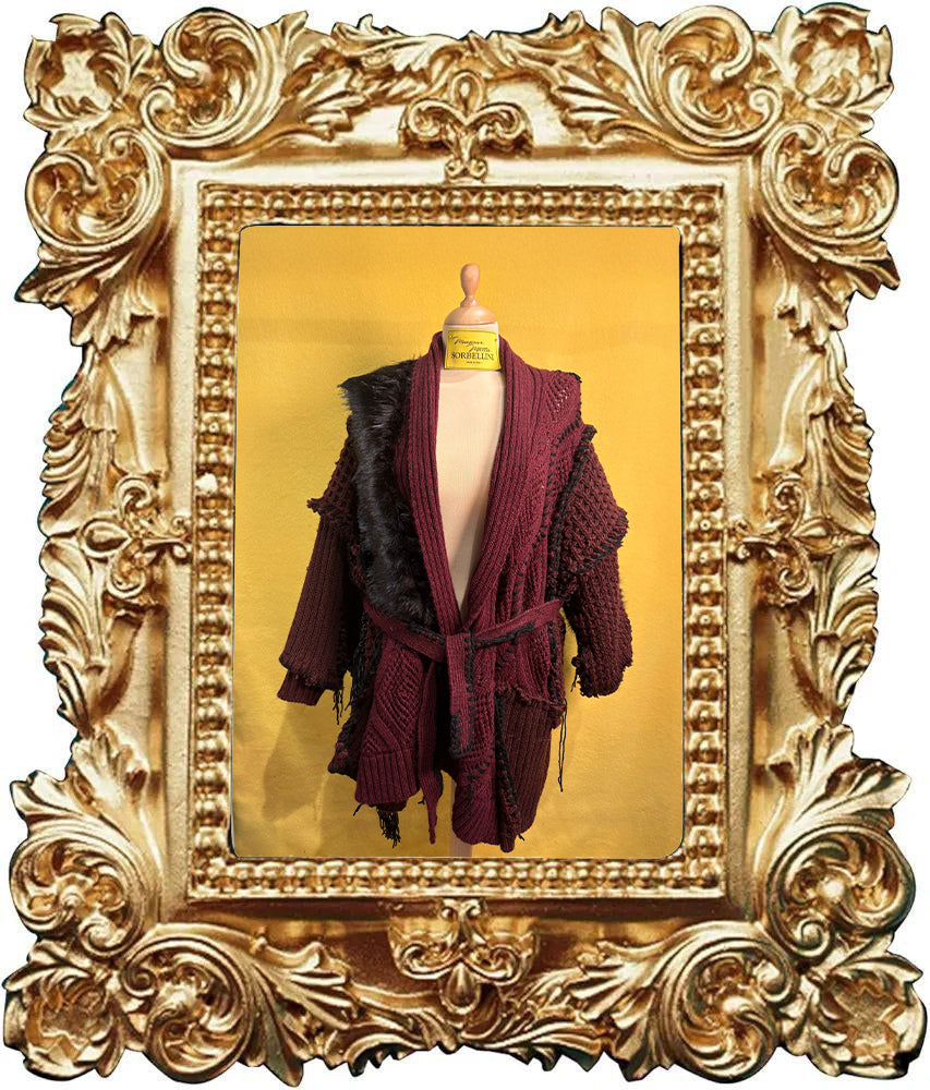 Maxi maglione Apocalisse con cintura