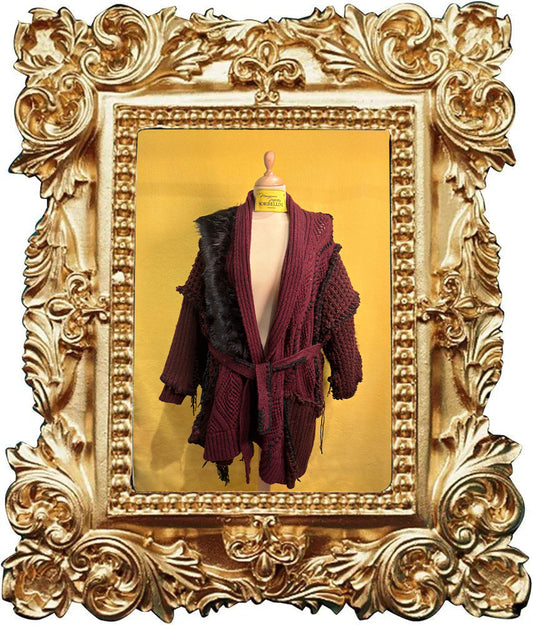 Maxi maglione Apocalisse con cintura